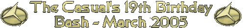 The Casuals 15th Birthday Bash - March 2005